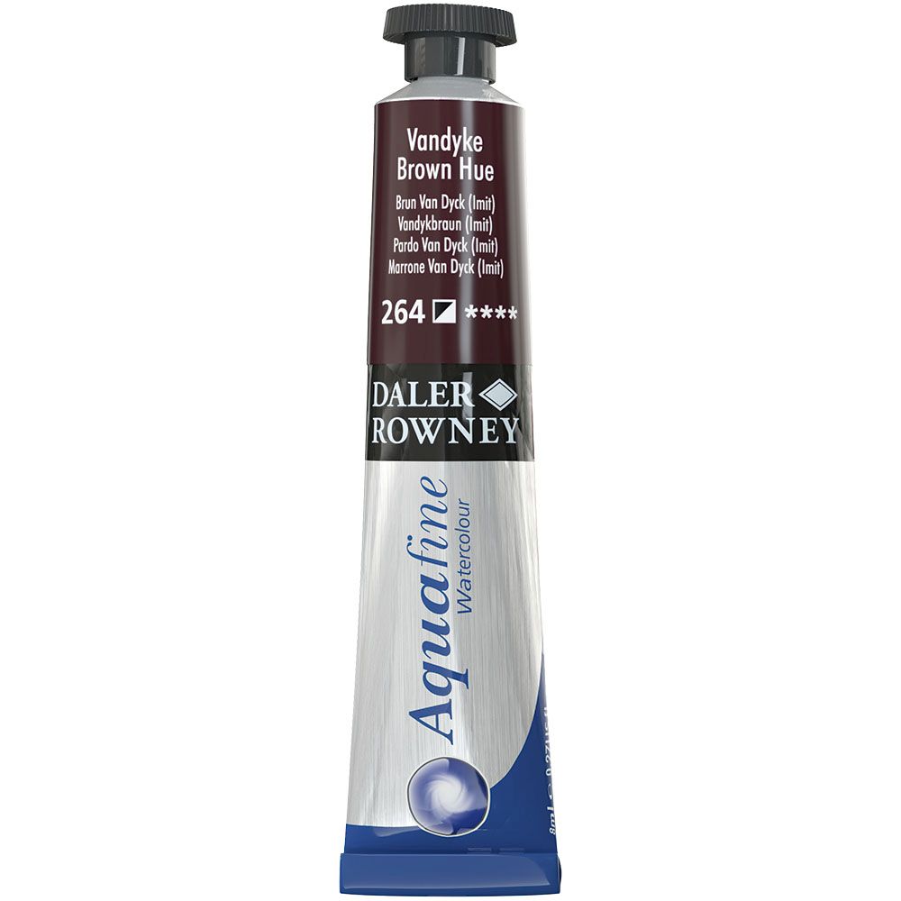 AQUAFINE ACUARELA DALER ROWNEY 8ML. VANDYKE BROW Nº 264