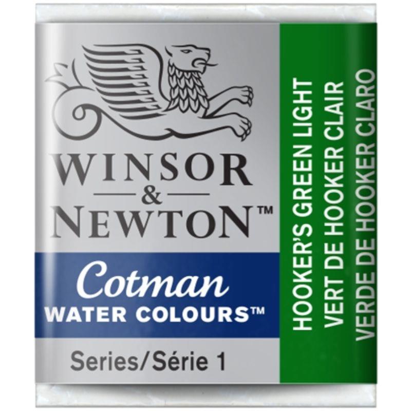 W&N ACUARELA COTMAN 1/2 GODET VERDE HOOKER CLARO