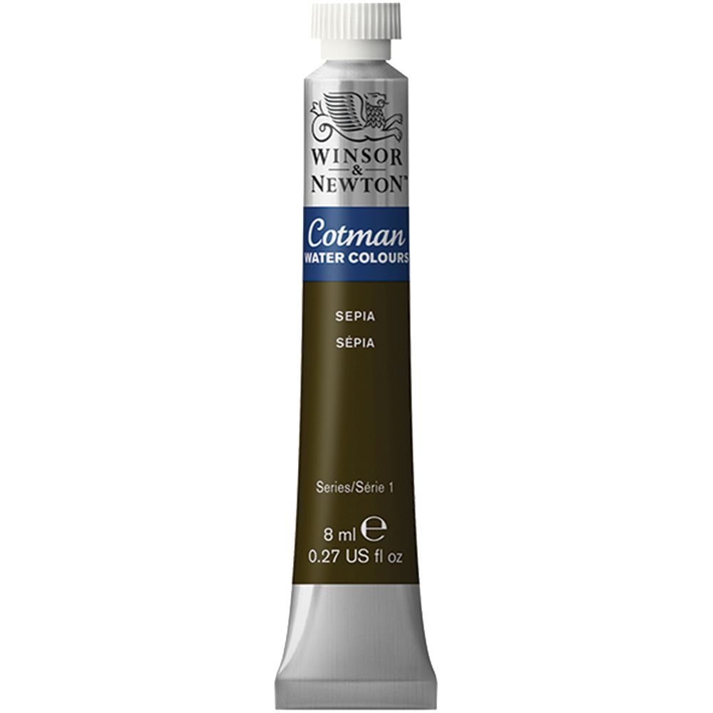 W&N ACUARELA COTMAN 8ML SEPIA Nº609