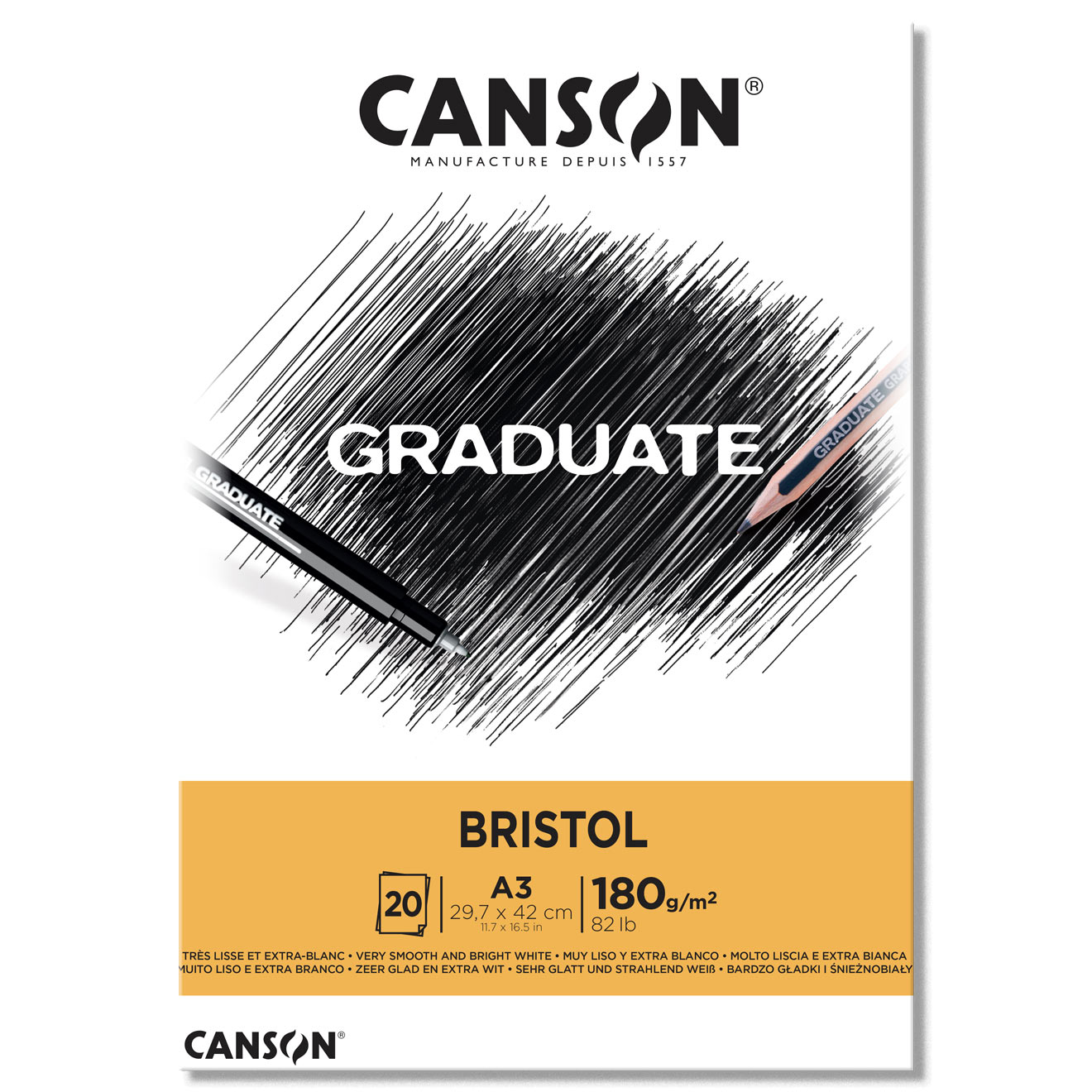 BLOC CANSON BRISTOL A3