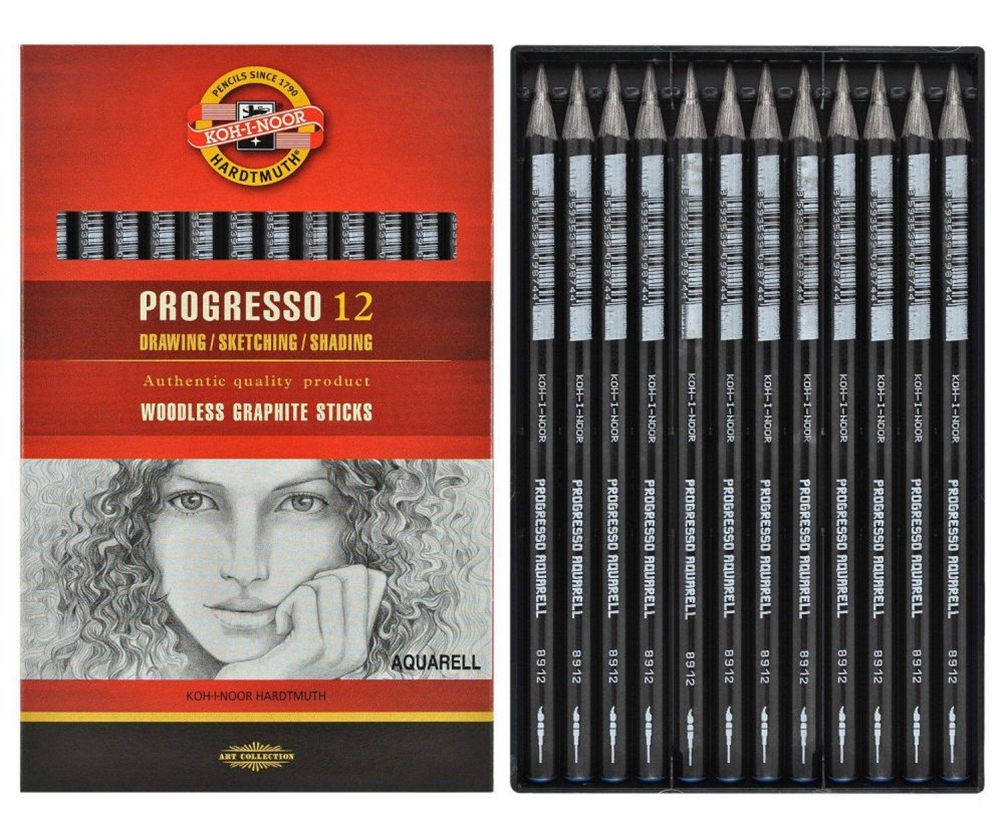 BARRA GRAFITO PURO PROGRESSO 4B ACUARELABLE