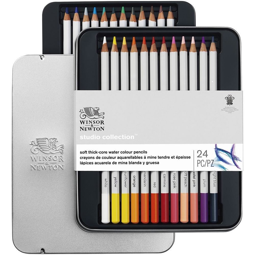CAJA 24 LÁPICES ACUARELABLES WINSOR&NEWTON