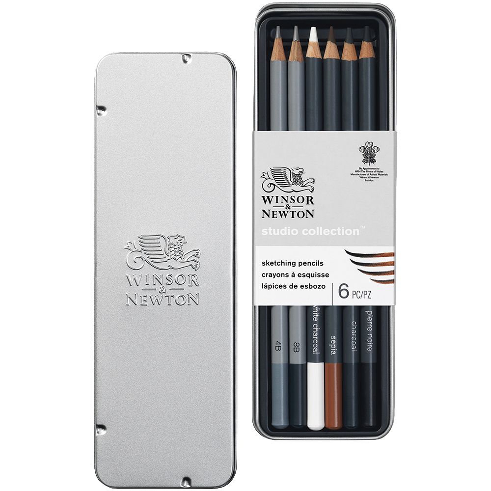 ESTUCHE 6 LÁPIZ ESBOZO W&N