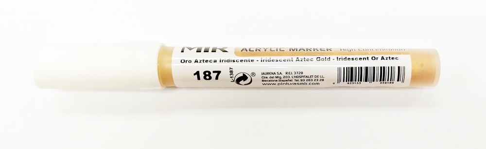 ROTULADOR ACRÍLICO MIR Nº187 ORO AZTECA