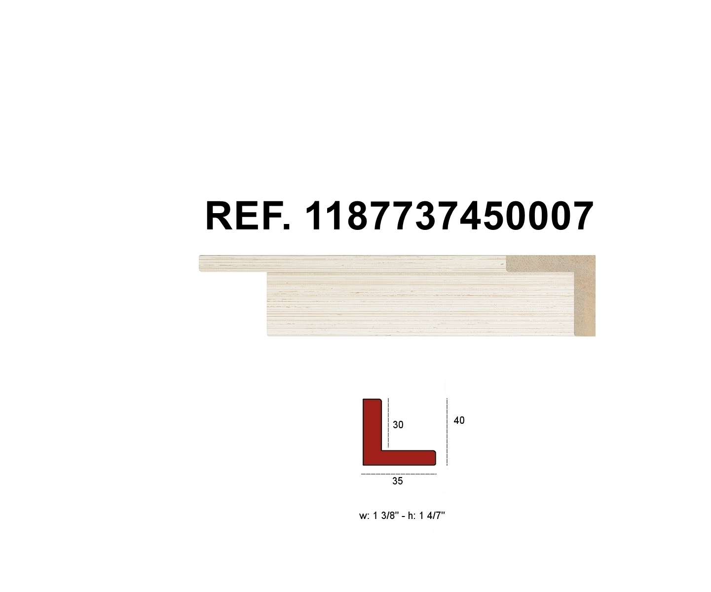 MOLDURA REF. 1187737450007 - Imagen 3