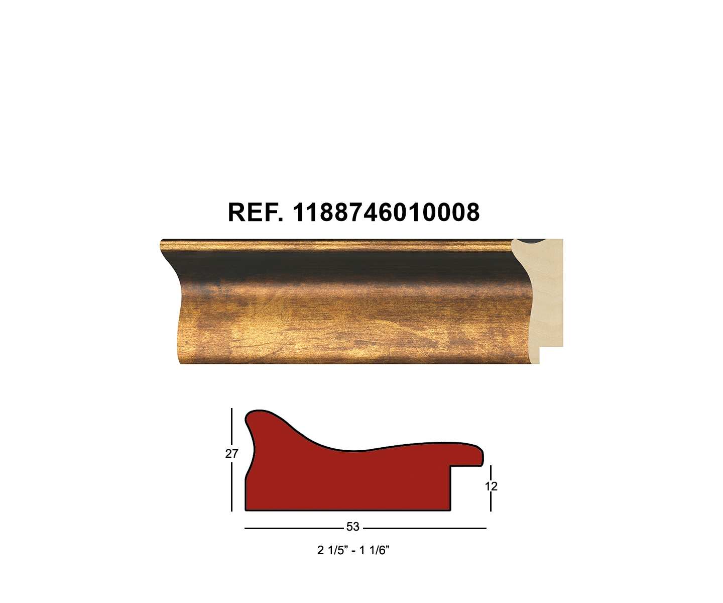 MOLDURA REF. 1188746010008 - Imagen 3