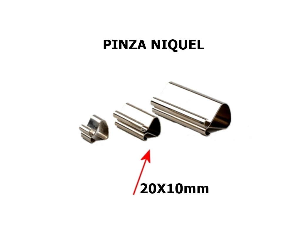 PINZA NIQUEL PARA ENMARCACIÓN DE 20X10MM