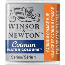 W&N ACUARELA COTMAN 1/2 GODET TONO NARANJA DE CADMIO