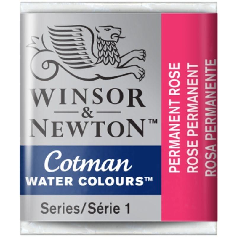 W&N ACUARELA COTMAN 1/2 GODET ROSA PERMANENTE