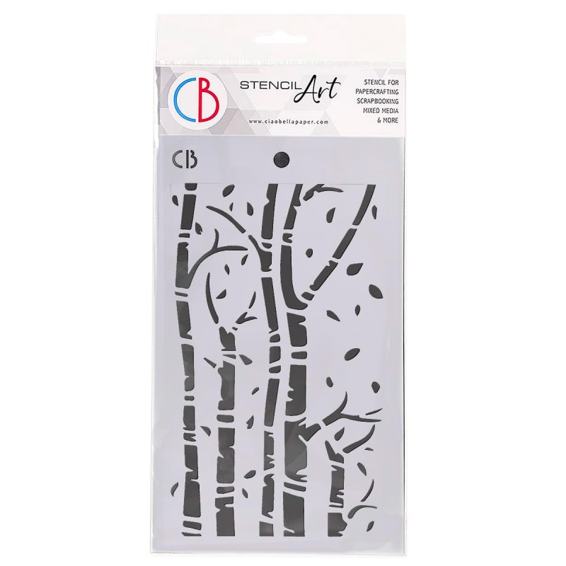 STENCIL MS057 Birch Trees