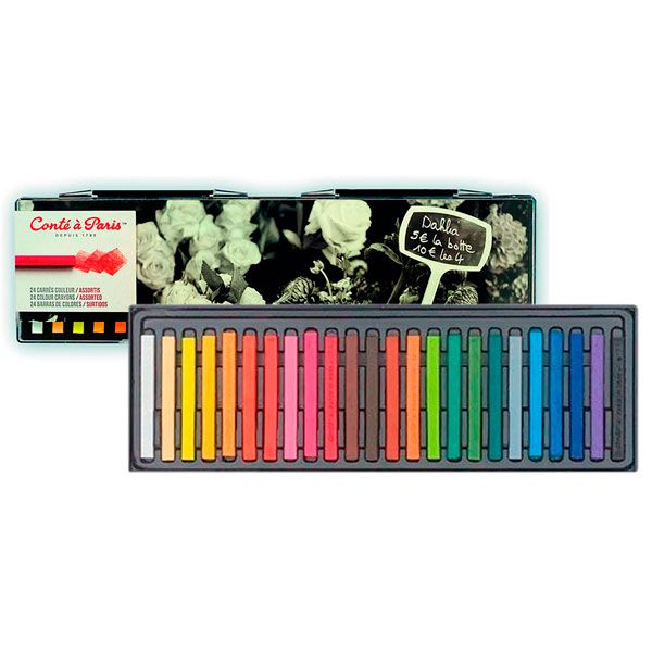 CONTÉ CAJA 24 CARRÉS COLOR ESTUDIO