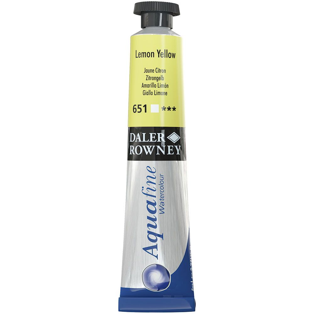 AQUAFINE ACUARELA 8ML. LEMON YELLOW Nº651