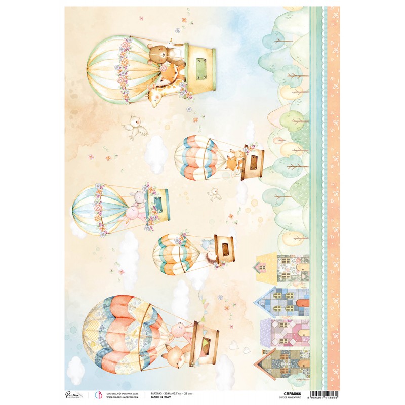 Papel de Arroz CBRM066 A3 Piuma Sweet Adventure