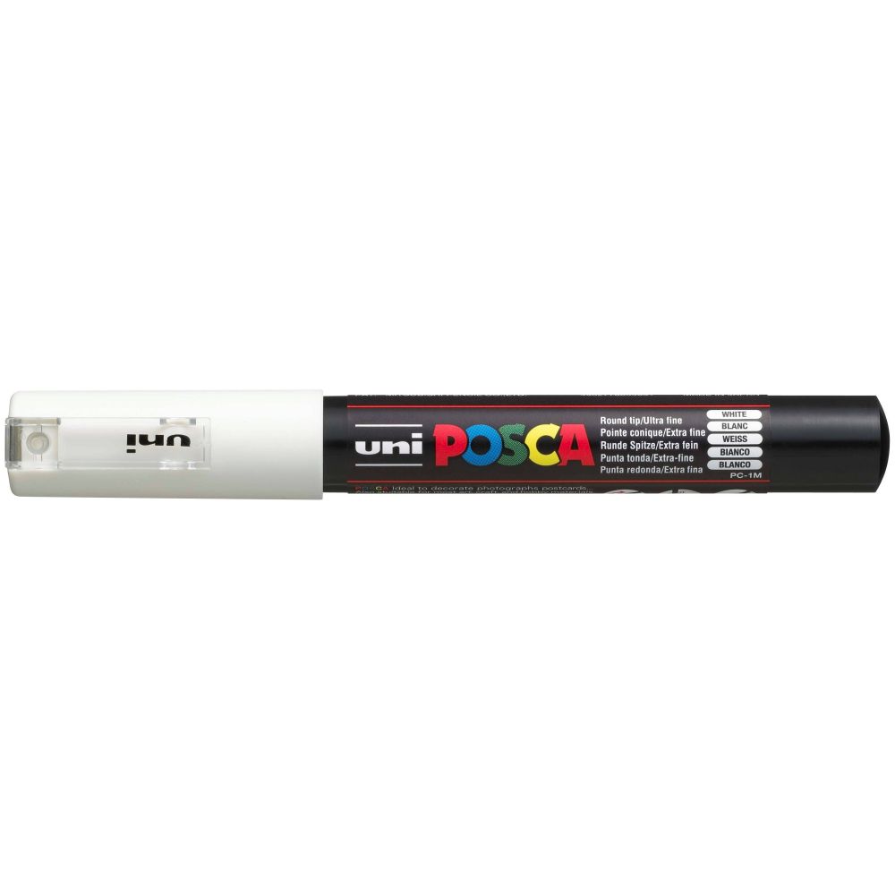 PC-1M UNI POSCA ROTULADOR FINO 1-BLANCO (0,7MM)
