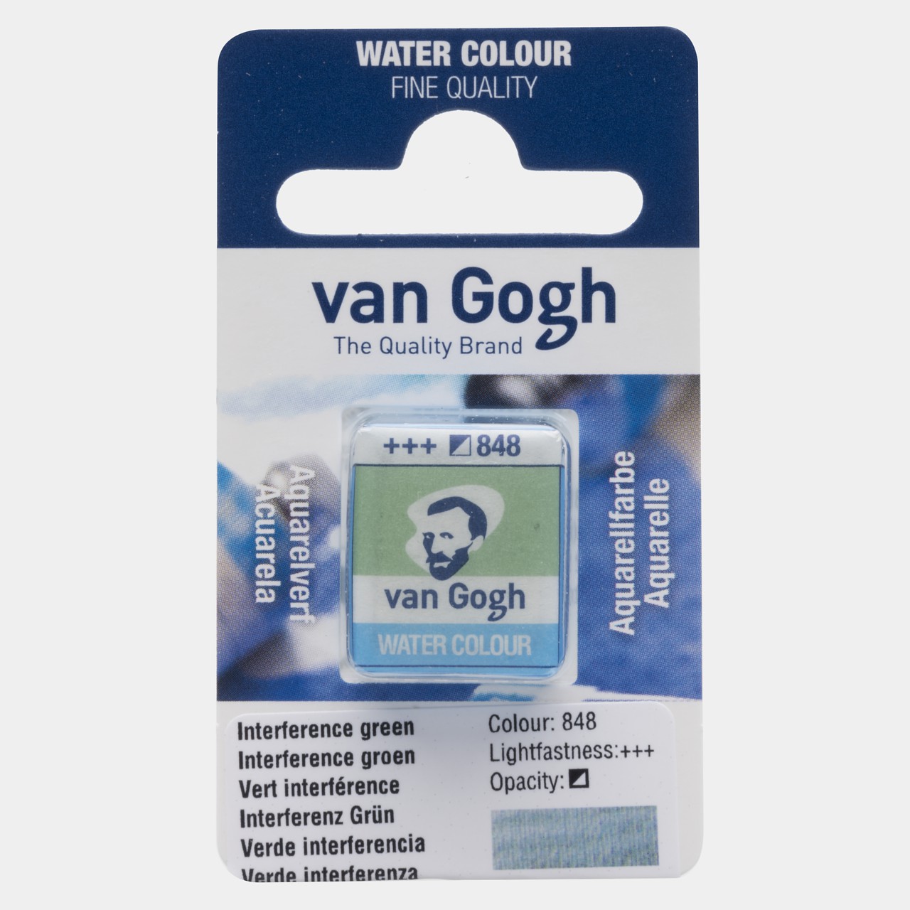 1/2 GODET VAN GOGH, Nº847, VERDE INTERFERENCIA